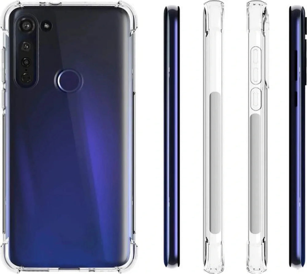 Motorola Moto G8 Power Hoesjes – Siliconen Backcover – Schokbestendig – Incl. 2 Screenprotectors – Transparant-Ilumina Benelux