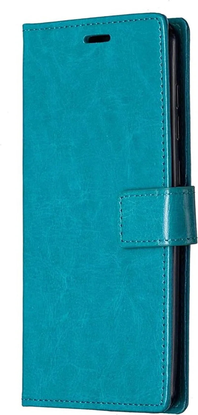 Motorola Moto G 5G Hoesjes – Portemonnee Book Case – Pasjeshouder – 2x Screenprotector – Turquoise-Ilumina Benelux