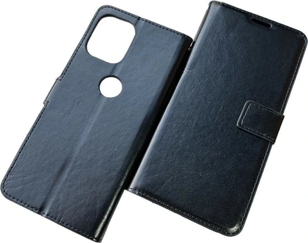 Motorola Moto G100 Hoesjes – Portemonnee Book Case – Magneetsluiting – Pasjeshouder – 2x Screenprotector – Zwart-Ilumina Benelux