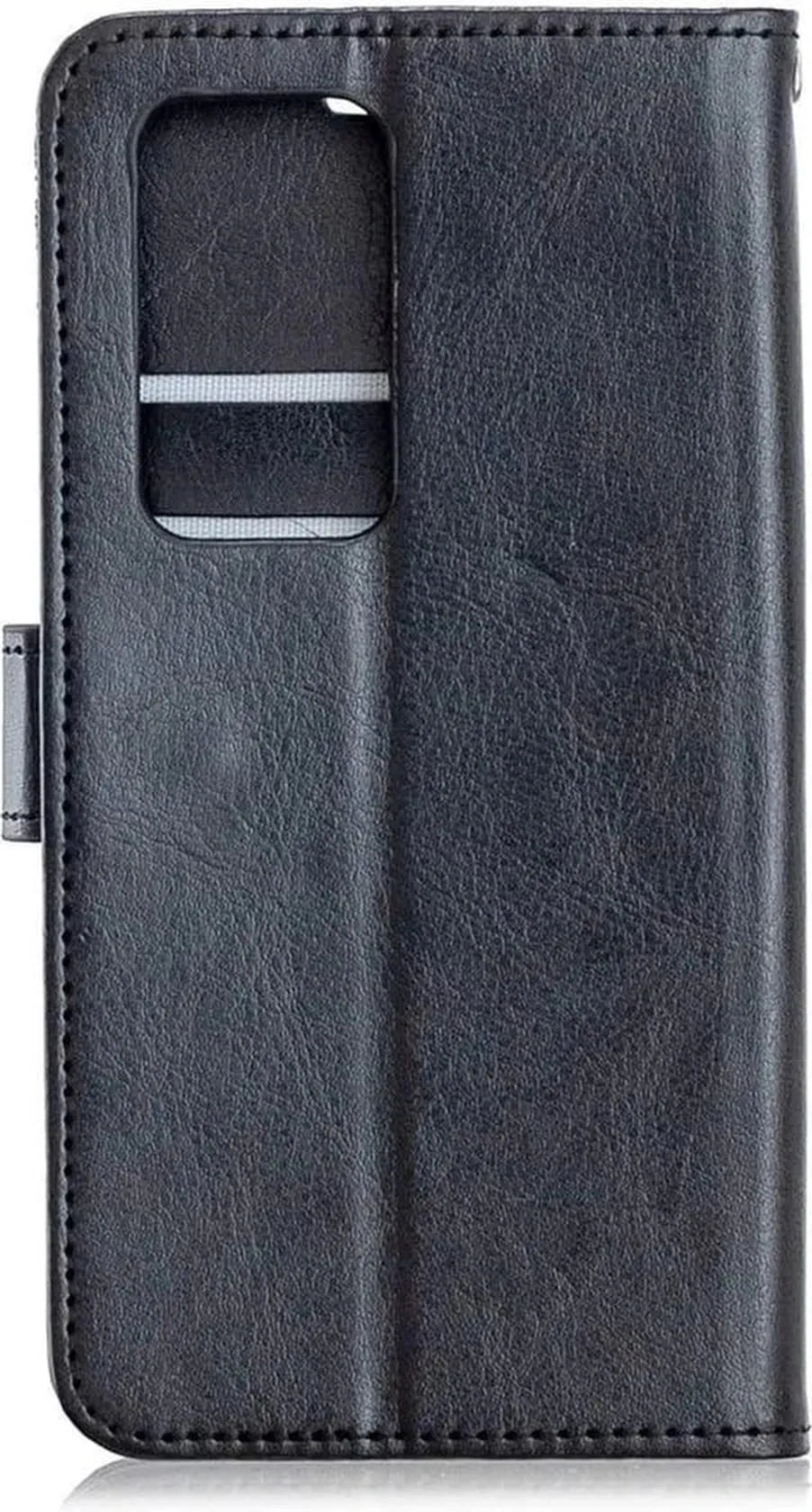 Huawei P Smart 2021 Hoesjes – Portemonnee Book Case – Pasjeshouder – Magneetsluiting – Zwart-Ilumina Benelux
