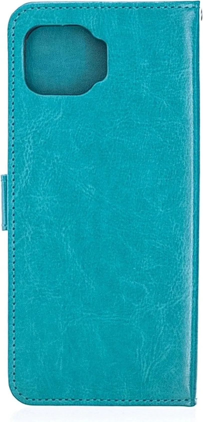 Motorola Moto G 5G Plus Hoesjes – Portemonnee Book Case – Pasjeshouder – Magneetsluiting – Turquoise-Ilumina Benelux