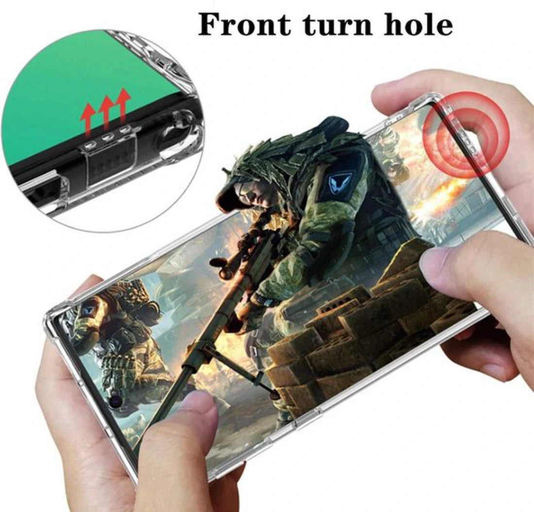 Motorola Moto G8 Plus Hoesjes – Siliconen Backcover – Schokbestendig Anti-Shock – Transparant – 2x Screenprotector