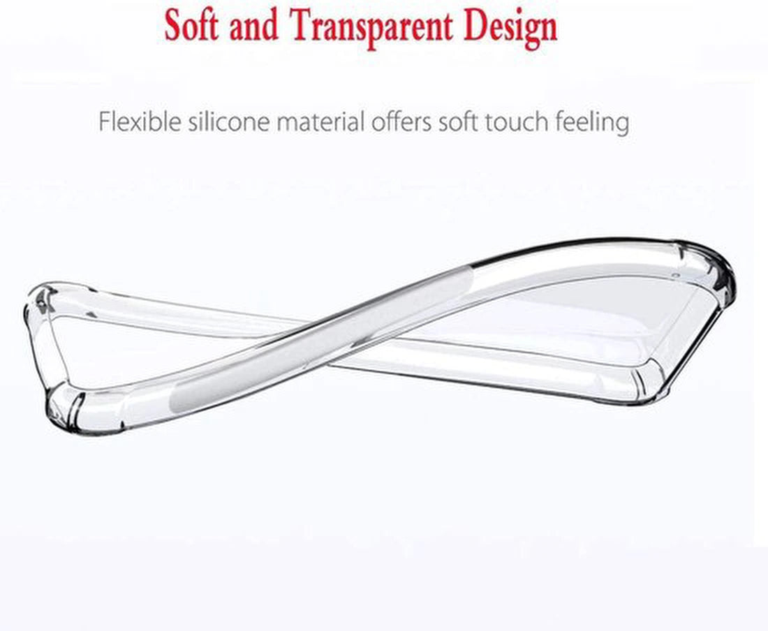 Motorola Moto G8 Plus Hoesjes – Siliconen Backcover – Schokbestendig Anti-Shock – Transparant – 2x Screenprotector