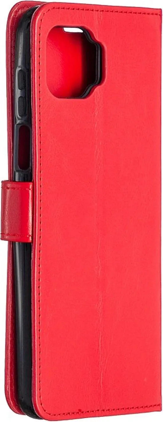 Motorola Moto G 5G Plus Hoesjes – Portemonnee Book Case – Pasjeshouder – 2x Screenprotector – Rood-Ilumina Benelux