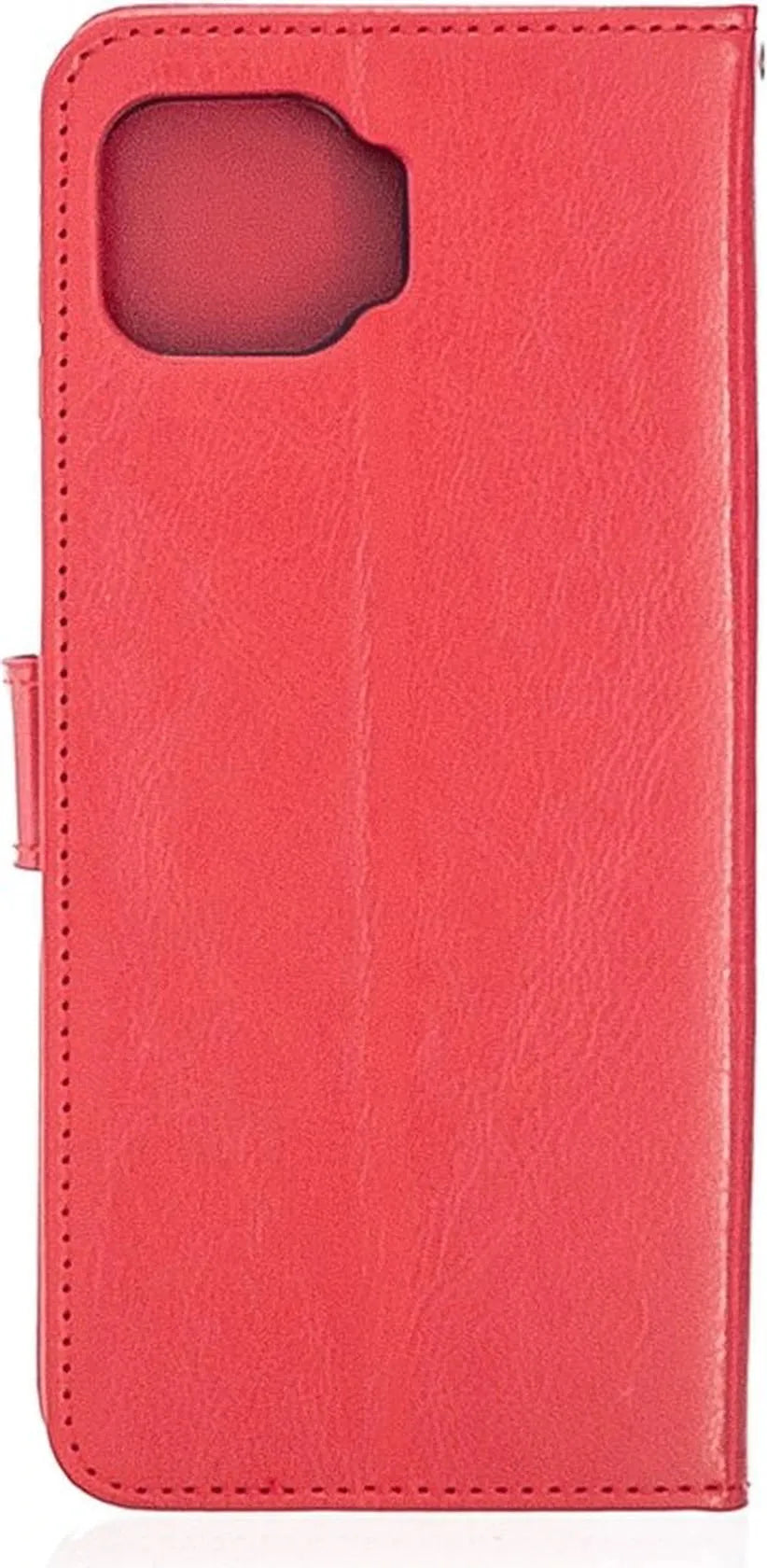 Motorola Moto G 5G Plus Hoesjes – Portemonnee Book Case – Pasjeshouder – 2x Screenprotector – Rood-Ilumina Benelux