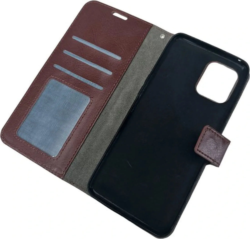 Oppo Find X3 Pro Hoesjes – Portemonnee Book Case – Pasjeshouder – Magneetsluiting – Bruin-Ilumina Benelux
