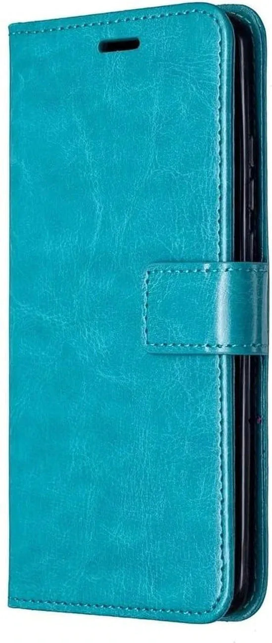 Oppo Find X3 Neo Hoesjes – Portemonnee Book Case – Pasjeshouder – Magneetsluiting – Turquoise-Ilumina Benelux