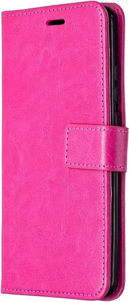 Huawei P Smart 2021 Hoesjes – Portemonnee Book Case – Pasjeshouder – Magneetsluiting – Roze-Ilumina Benelux