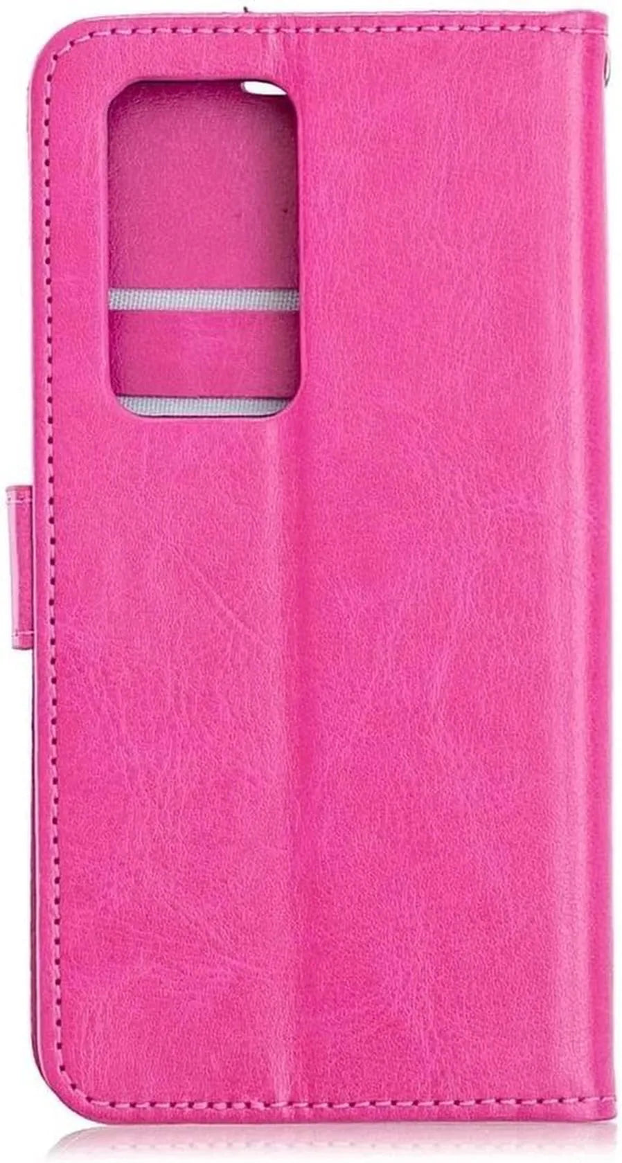 Huawei P Smart 2021 Hoesjes – Portemonnee Book Case – Pasjeshouder – Magneetsluiting – Roze-Ilumina Benelux