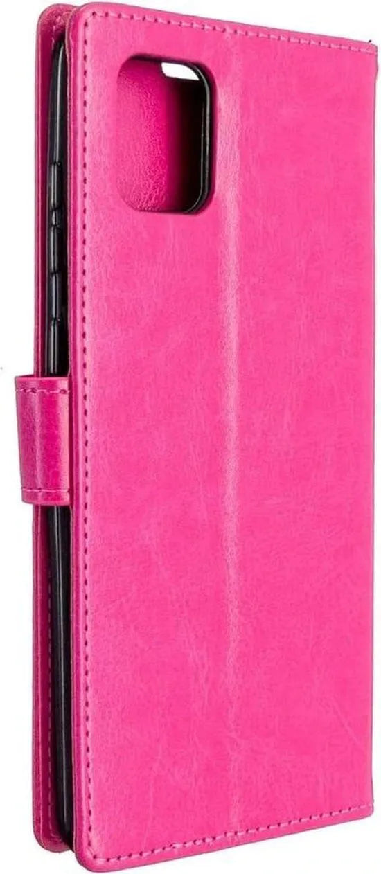 OnePlus 9 Hoesjes – Portemonnee Book Case – Pasjeshouder – Magneetsluiting – Roze-Ilumina Benelux