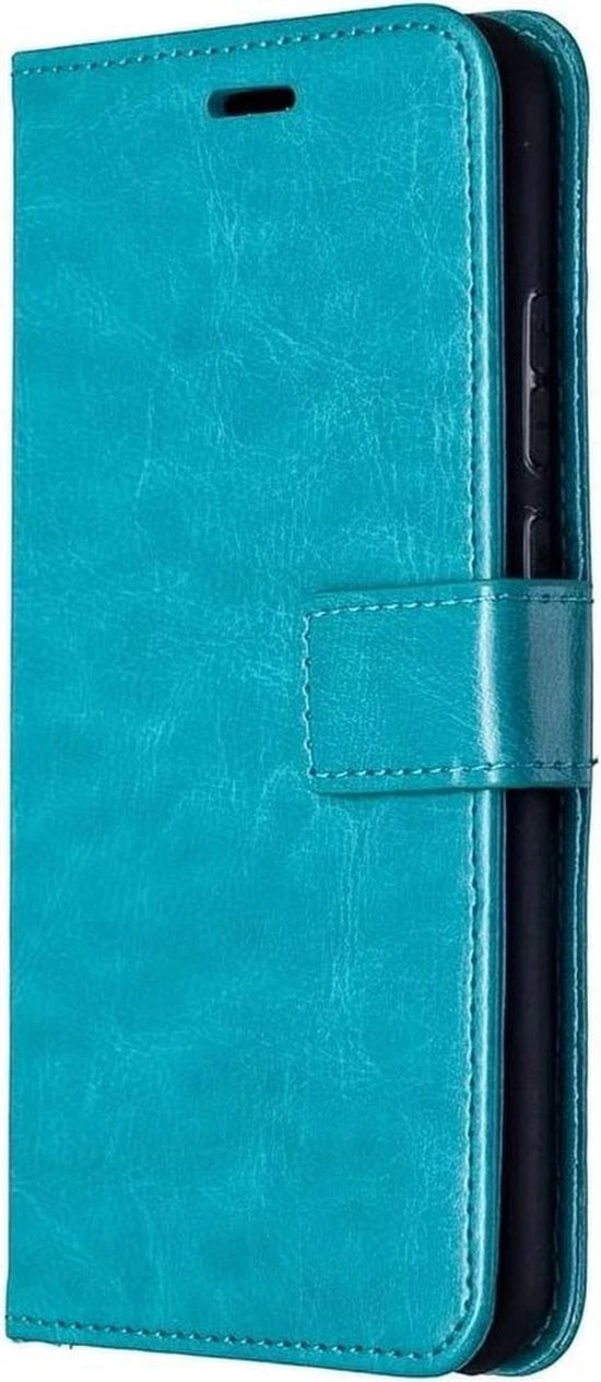 Portemonnee Book Case Hoesje Geschikt voor: Motorola Moto E6S & Moto E6+ - Turquoise