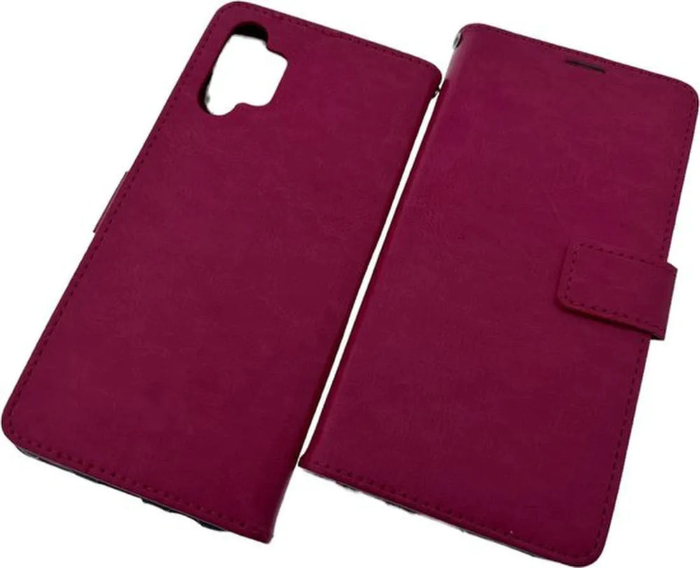 Samsung Galaxy A32 4G Hoesjes – Portemonnee Book Case – Pasjeshouder – Magneetsluiting – Roze-Ilumina Benelux