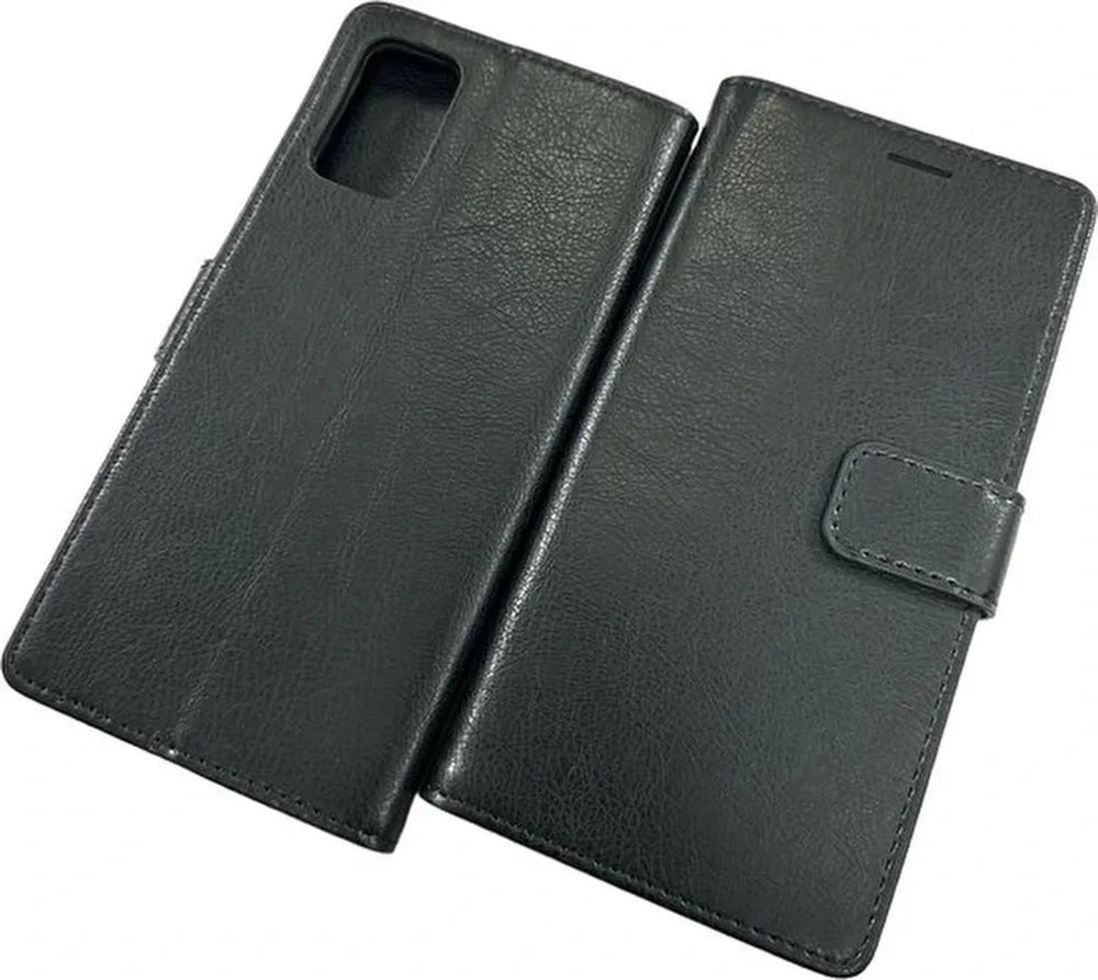 Samsung Galaxy S20 Plus Hoesjes – Portemonnee Book Case – Pasjeshouder – Magneetsluiting – Zwart-Ilumina Benelux