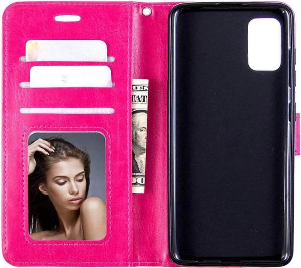 Samsung Galaxy S20 FE Hoesjes – Portemonnee Hoes – 2 Pack Screenprotector – Pasjeshouder – Roze-Ilumina Benelux