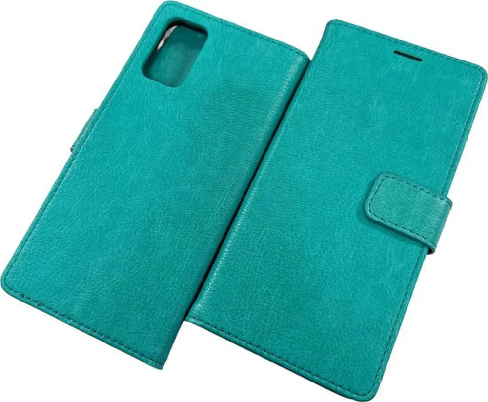 Samsung Galaxy S20 Plus Hoesjes – Portemonnee Book Case – Pasjeshouder – Magneetsluiting – Mint Groen-Ilumina Benelux