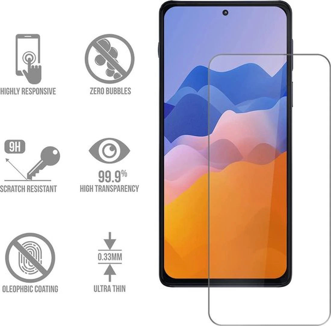 Screenprotector - Geschikt voor Motorola Edge 20 - 9H Glas (2-Pack)