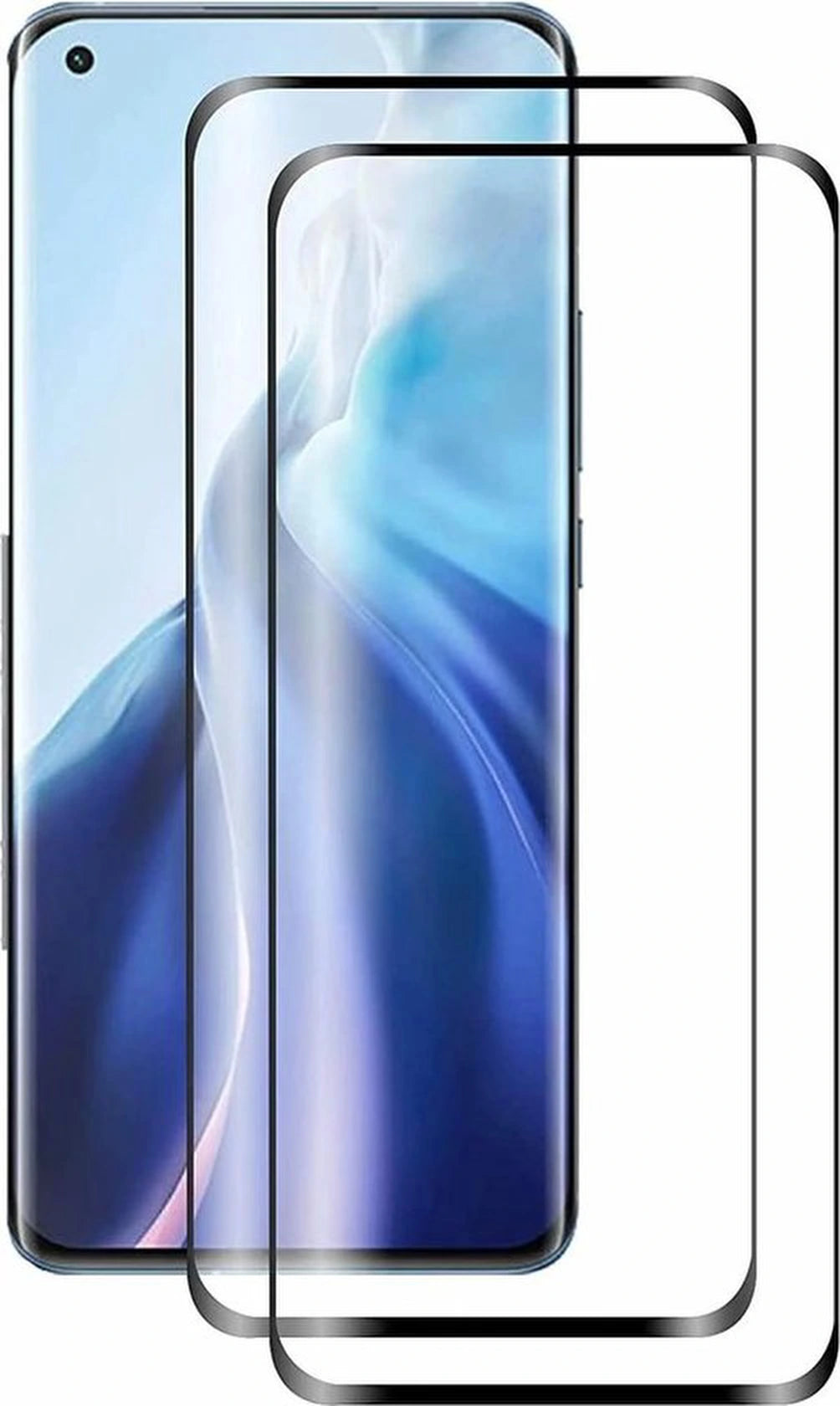 Full Cover Screenprotector - Geschikt voor Motorola Edge 20 Lite - 9H Glas (2-Pack)