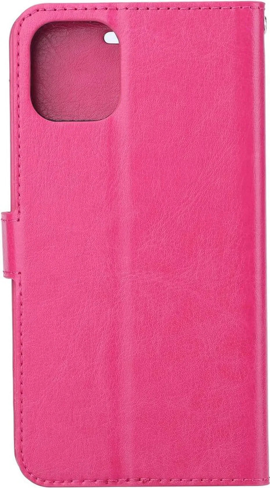iPhone 13 Pro Max Hoesjes – Portemonnee Book Case – Pasjeshouder – 2x Gehard Glas Screenprotector – Roze-Ilumina Benelux