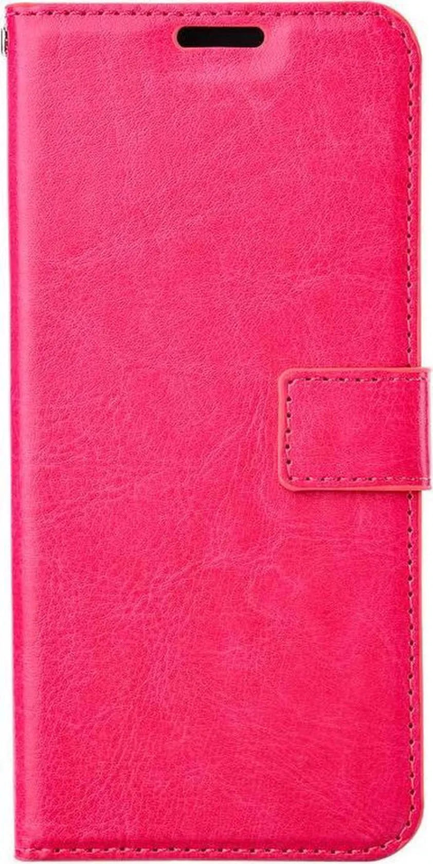 Nokia XR20 Hoesjes – Portemonnee Book Case – Pasjeshouder – 2x Gehard Glas Screenprotector – Roze-Ilumina Benelux