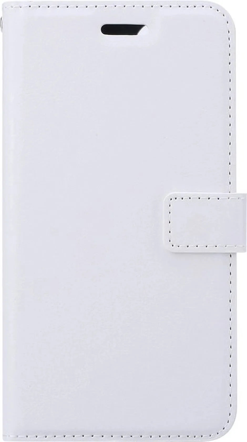 iPhone 13 Hoesjes – Portemonnee Book Case – Magneetsluiting – 2x Gehard Glas Screenprotector – Wit-Ilumina Benelux