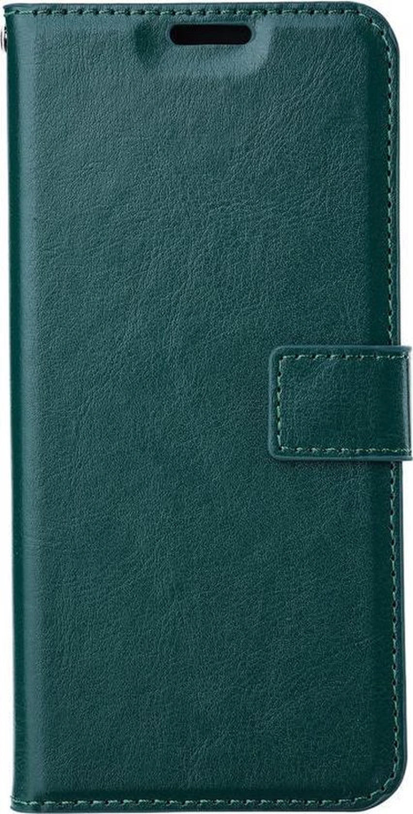 Samsung Galaxy A22 4G Hoesjes – Portemonnee Hoes – 2 Pack Screenprotector – Pasjeshouder – Groen
