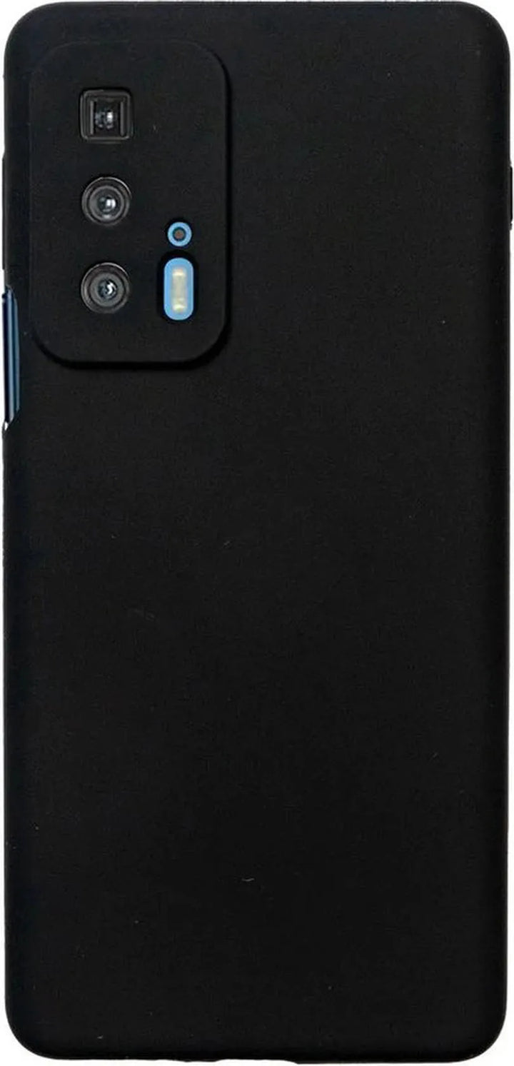 Motorola Edge 20 Pro Hoesjes – Siliconen Backcover – Soft Silicone – Schokbestendig – Zwart-Ilumina Benelux