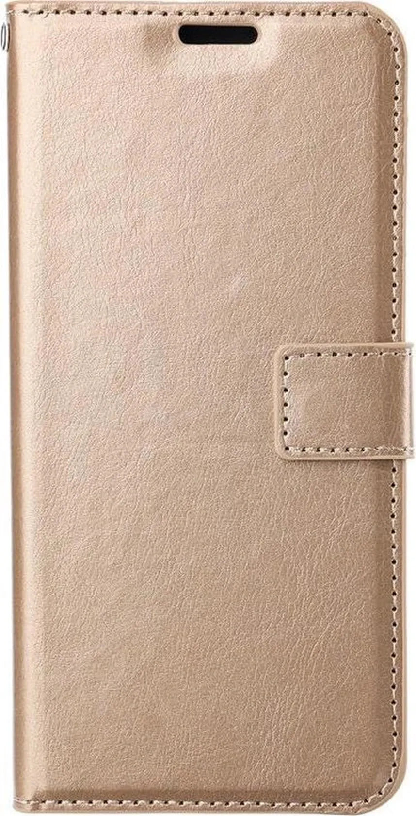 Motorola Edge 20 Hoesjes – Portemonnee Book Case – Pasjeshouder – 2x Screenprotector – Goud-Ilumina Benelux