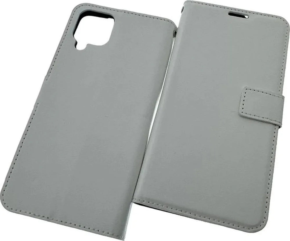 Samsung Galaxy A22 4G Hoesjes – Portemonnee Book Case – Pasjeshouder – Magneetsluiting – Wit-Ilumina Benelux