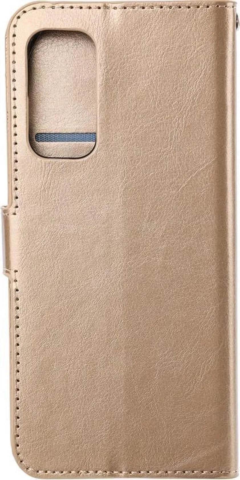 Motorola Edge 20 Pro Hoesjes – Portemonnee Book Case – Pasjeshouder – Magneetsluiting – Goud-Ilumina Benelux