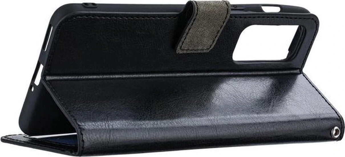 Samsung Galaxy A03S Hoesjes – Portemonnee Hoes – 2 Pack Screenprotector – Pasjeshouder – Zwart