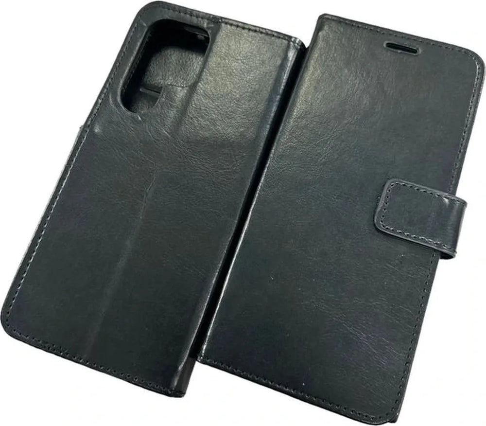 Samsung Galaxy S22 Ultra Hoesjes – Portemonnee Hoes – 2 Pack Screenprotector – Magneetsluiting – Zwart-Ilumina Benelux