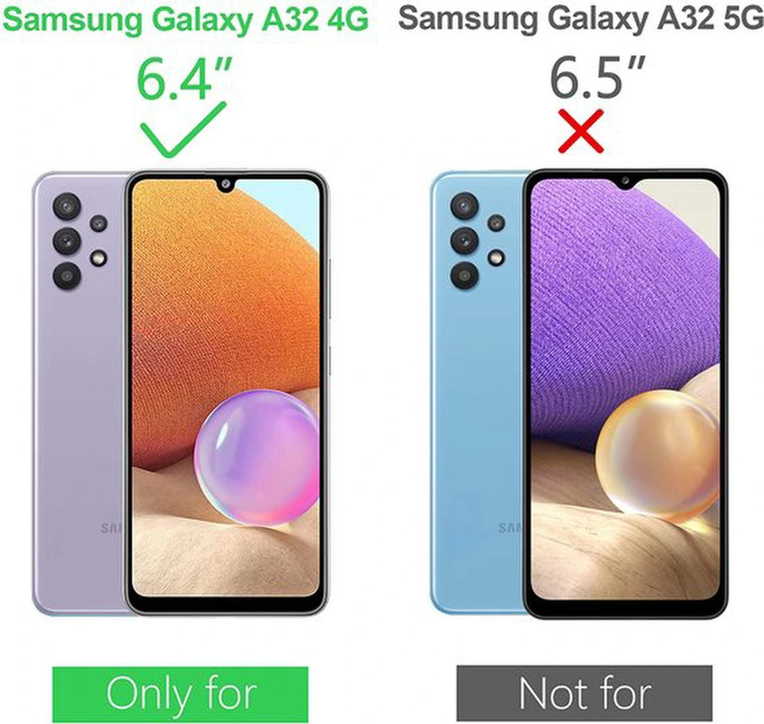Flexibele achterkant Silicone hoesje zwart Geschikt voor: Samsung Galaxy A32 4G