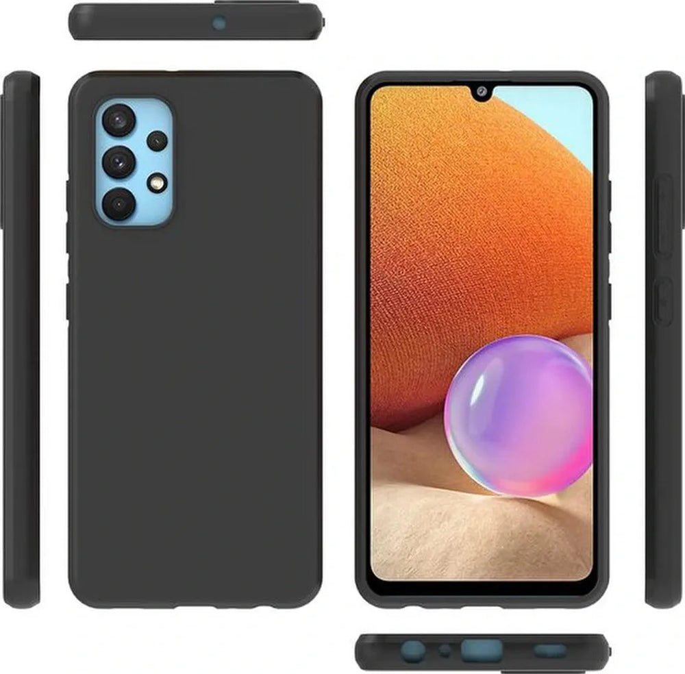 Samsung Galaxy A32 4G Hoesjes – Siliconen Backcover – Flexibel – Schokbestendig – Zwart-Ilumina Benelux