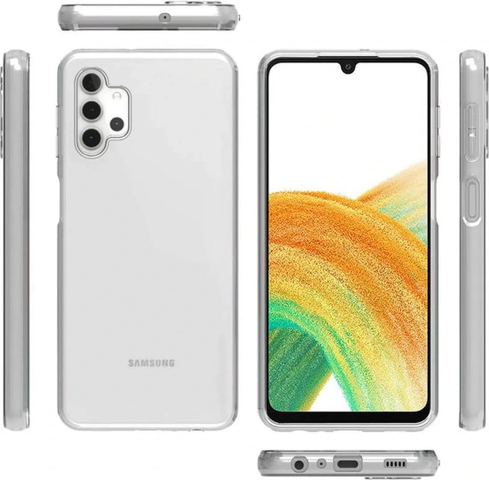 Samsung Galaxy A33 5G Hoesjes – Transparante Siliconen Backcover – Flexibel – Schokbestendig – Clear-Ilumina Benelux