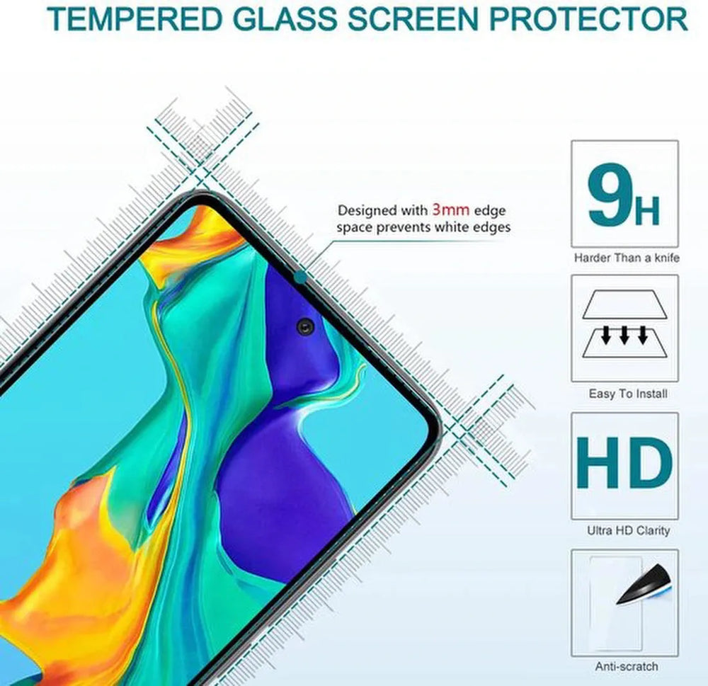 Samsung Galaxy A53 Hoesjes – Siliconen Backcover Anti-Shock – Schokbestendig – Met 2x Screenprotector Gehard Glas – Transparant-Ilumina Benelux
