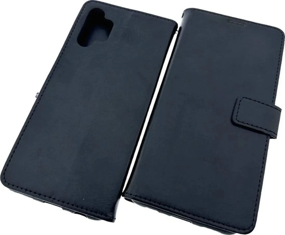Samsung Galaxy A13 4G Hoesjes – Portemonnee Hoes – 2 Pack Screenprotector – Pasjeshouder – Zwart-Ilumina Benelux