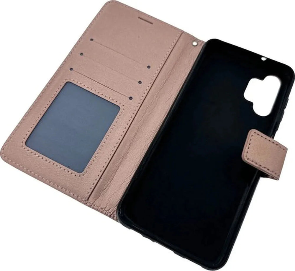 Samsung Galaxy A13 4G Hoesjes – Portemonnee Hoes – 2 Pack Screenprotector – Pasjeshouder – Roségoud-Ilumina Benelux