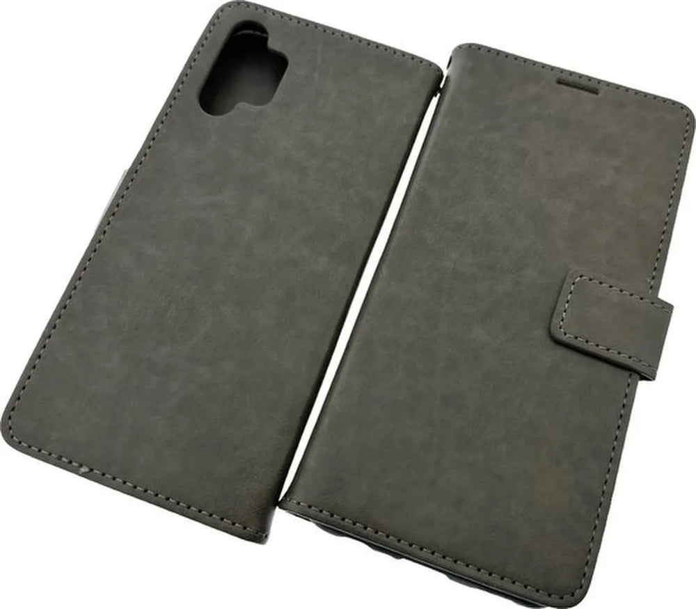 Samsung Galaxy A13 4G Hoesjes – Portemonnee Book Case – Pasjeshouder – Magneetsluiting – Grijs-Ilumina Benelux