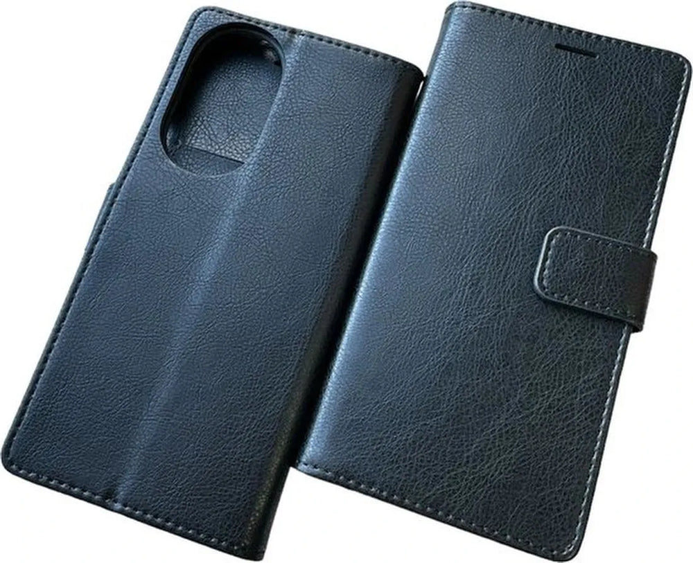 Motorola Edge 30 Pro Hoesjes – Portemonnee Book Case – Pasjeshouder – Magneetsluiting – Zwart-Ilumina Benelux