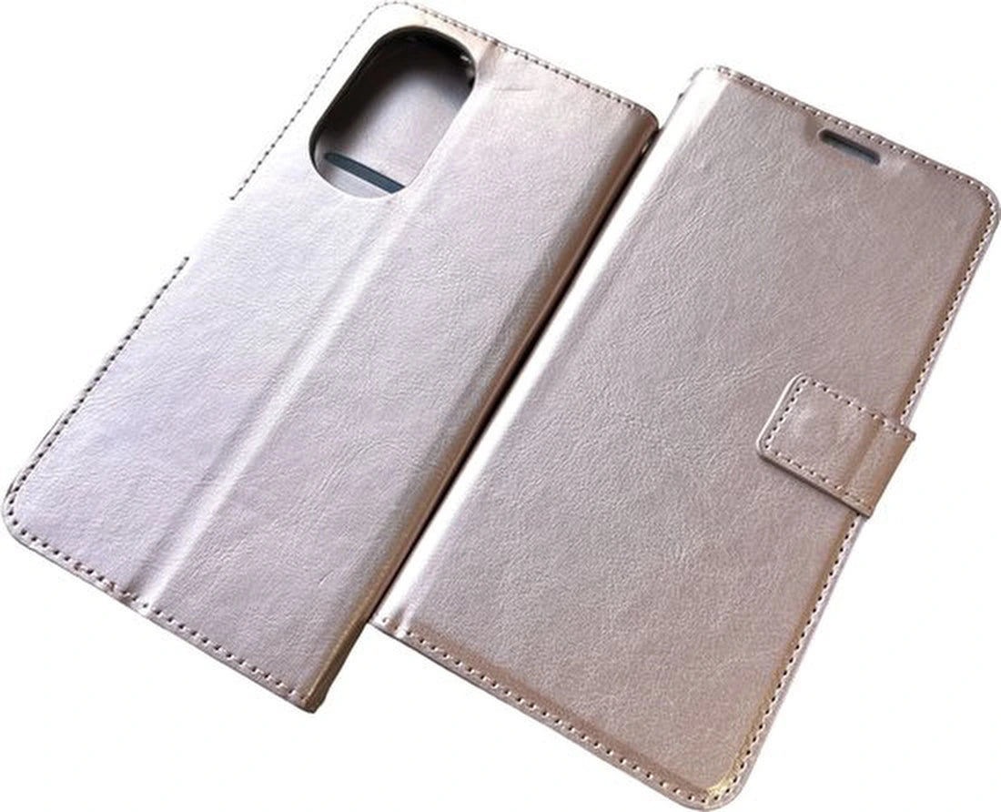 Portemonnee Book Case Hoesje Geschikt voor: Motorola Edge 30 Pro -  Roségoud