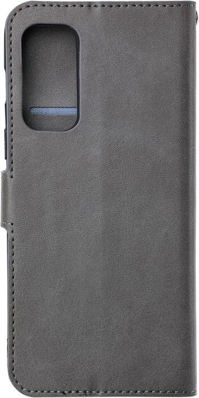 Portemonnee Book Case Hoesje + 2x Screenprotector Geschikt voor: Motorola Edge 30 Pro  - Grijs