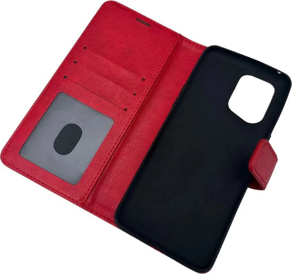 Oppo Find X5 Pro Hoesjes – Portemonnee Book Case – Pasjeshouder – Magneetsluiting – Rood-Ilumina Benelux