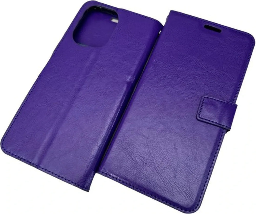 Oppo Find X5 Pro Hoesjes – Portemonnee Book Case – Pasjeshouder – Magneetsluiting – Paars-Ilumina Benelux