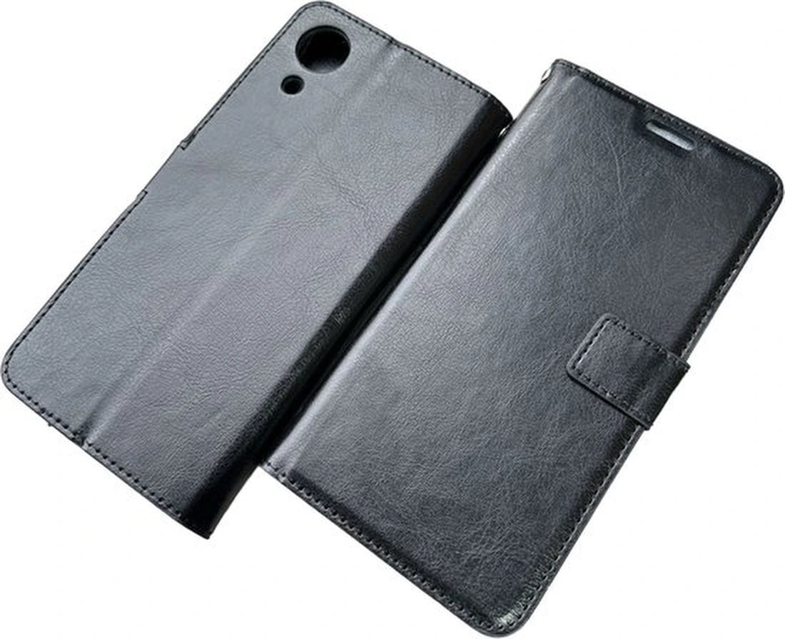 Portemonnee Book Case Hoesje Geschikt voor: Samsung Galaxy A03 Core - zwart