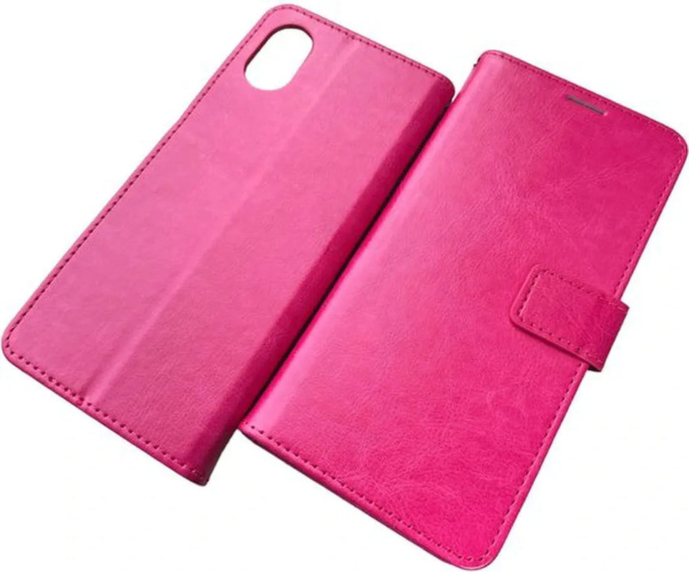 Samsung Galaxy A03 Core Hoesjes – Portemonnee Book Case – Pasjeshouder – Magneetsluiting – Roze-Ilumina Benelux