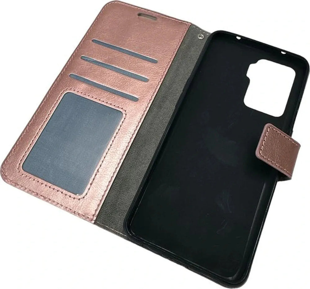 Oppo Reno 5Z / Reno 5 Lite Hoesjes – Portemonnee Book Case – Pasjeshouder – Magneetsluiting – Roségoud-Ilumina Benelux