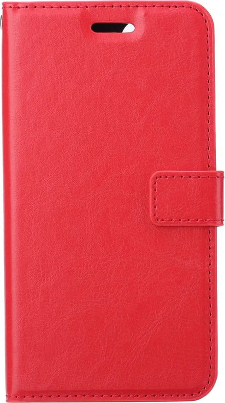 iPhone 15 Plus Hoesjes – Portemonnee Book Case – Pasjeshouder – Magneetsluiting – Rood-Ilumina Benelux