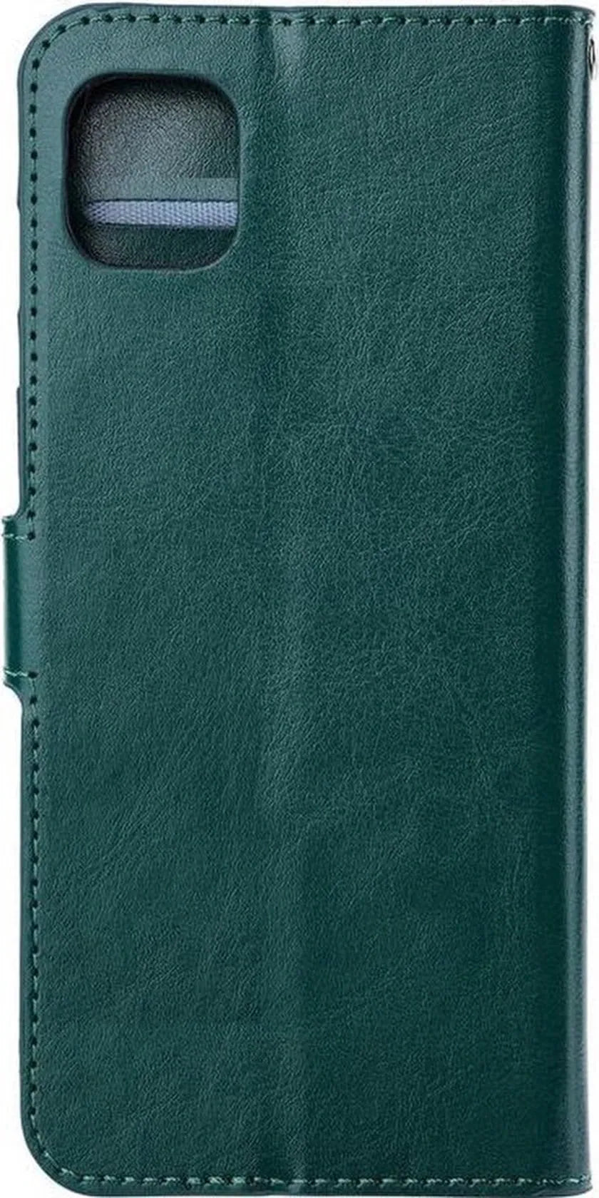 iPhone 14 Hoesjes – Portemonnee Book Case – Pasjeshouder – 2x Gehard Glas Screenprotector – Groen-Ilumina Benelux