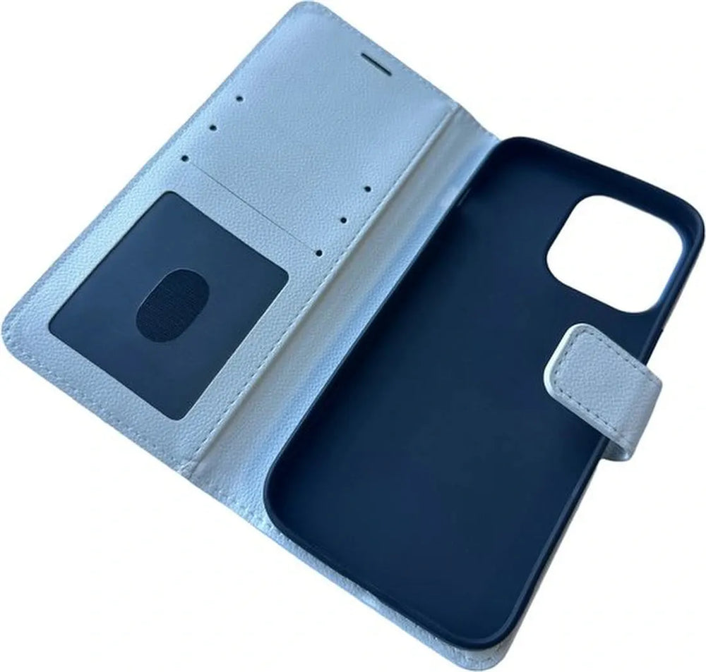 iPhone 14 Pro Max Hoesjes – Portemonnee Book Case – Pasjeshouder – Magneetsluiting – Wit-Ilumina Benelux