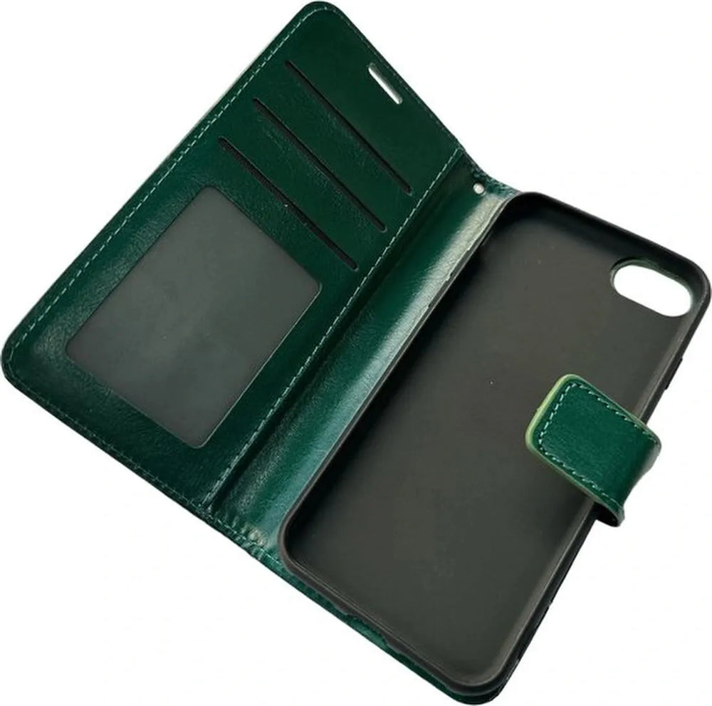 iPhone 7/8/SE 2020/SE 2022 Hoesjes – Portemonnee Book Case – Pasjeshouder – Magneetsluiting – Groen-Ilumina Benelux